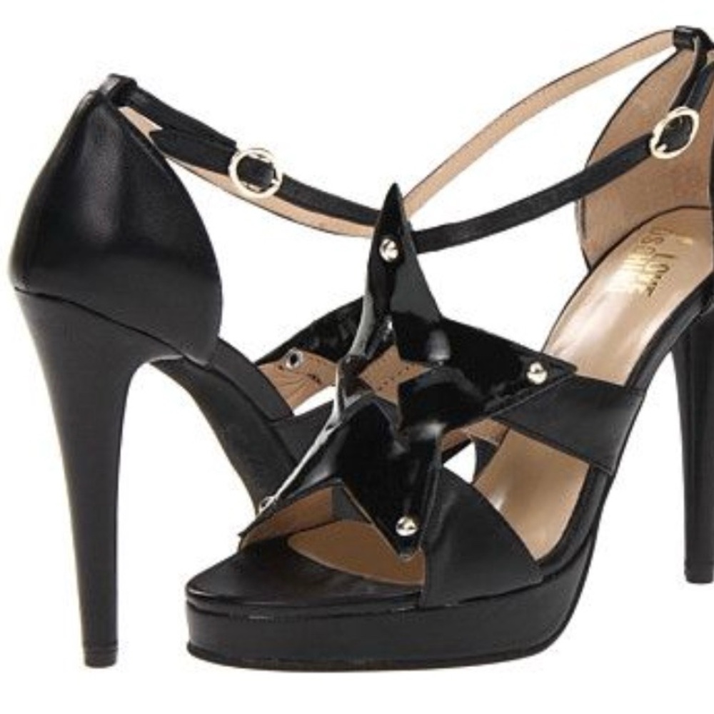 Love Moschino Star Black Sandals